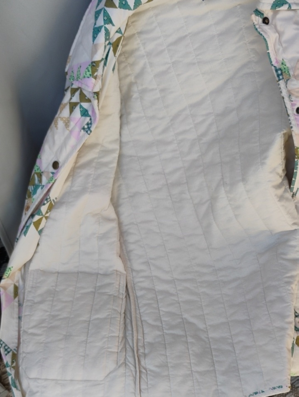 Universal Thread Geometric Patterned Quilted Jacket - Picture 5 of 5